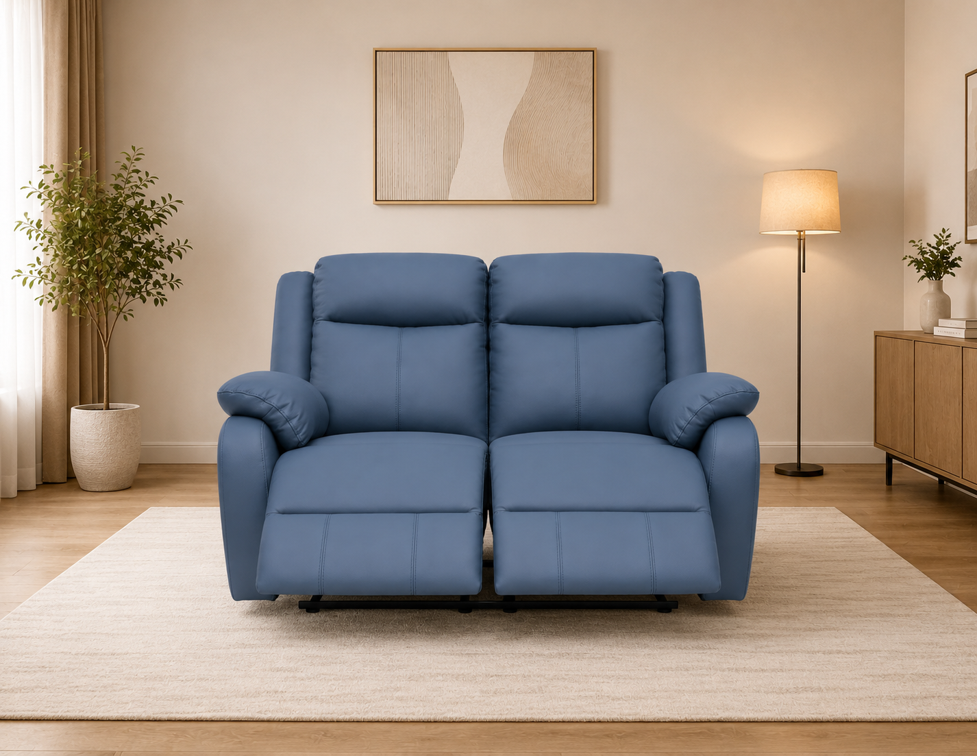 Fabric Double Recliner